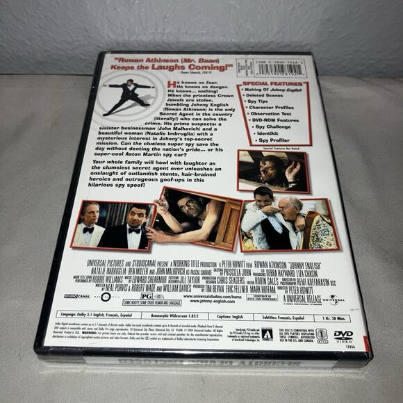 Dvd Sealed New Johnny English Widescreen Universal First Movie Rowan Atkinson - Picture 2 of 3